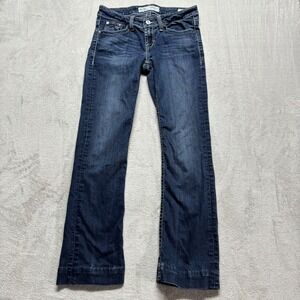 BKE denim Londyn Bootcut Stretch Jeans Womens 29L Dark Wash Denim Fits 31x30.5"